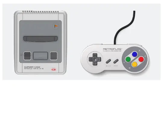 Retro Game Console with Controller and Card Slot