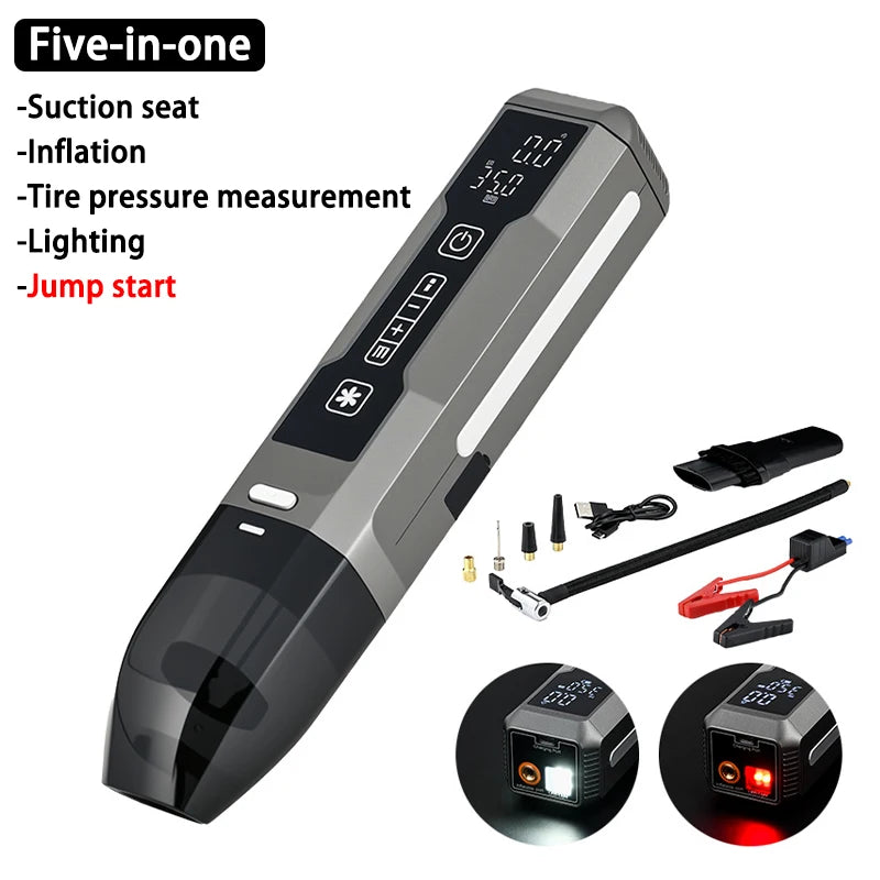 5-in-1 Car Jump Starter with Air Pump