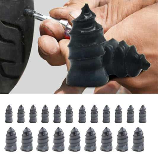 10-30PCS Rubber Self-tapping Screws For Tire Repair Silicone Car Screw Tyre Plug Repair Rubber Cement Screws Tire Repair