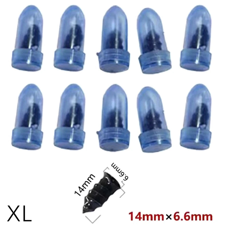 10-Pack Tire Repair Nails Soft Rubber Screws Self-Tapping Screws Plastic Nails Suitable for Car Motorcycle Tire Puncture Repair