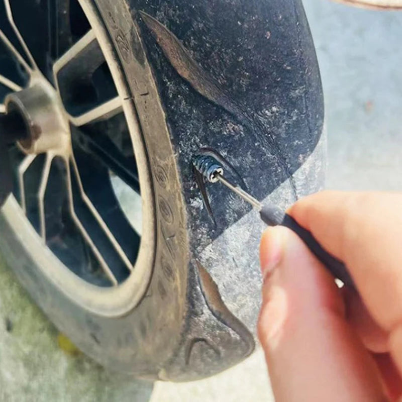 10-Pack Tire Repair Nails Soft Rubber Screws Self-Tapping Screws Plastic Nails Suitable for Car Motorcycle Tire Puncture Repair