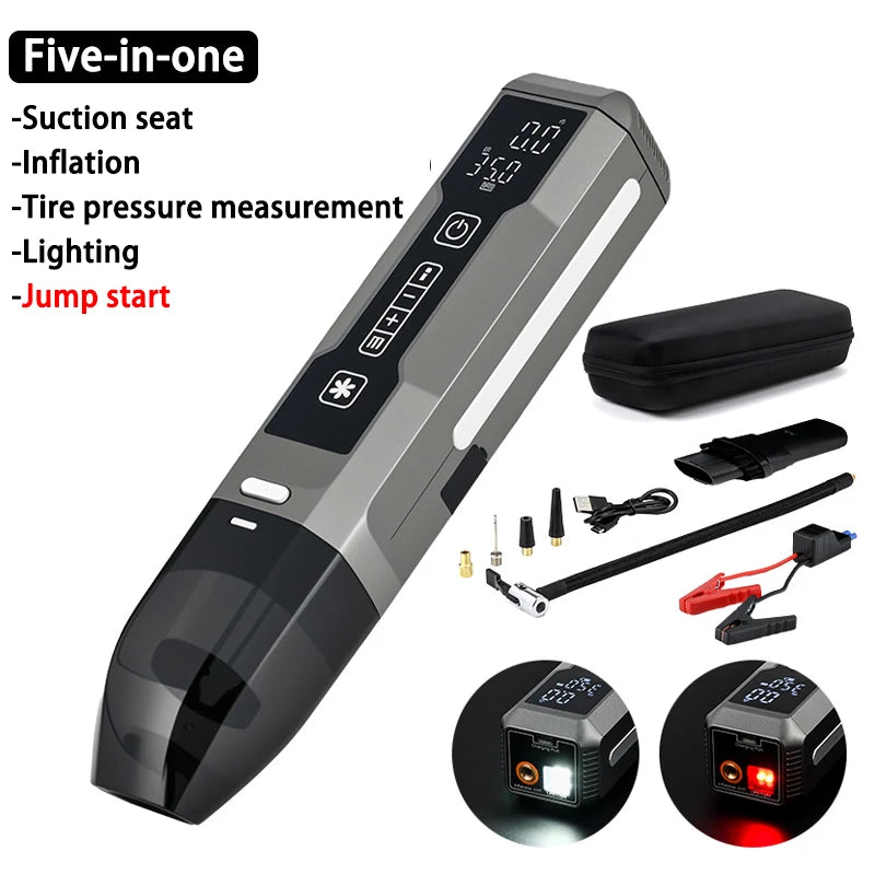 5-in-1 Car Jump Starter with Air Pump