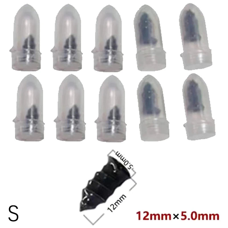 10-Pack Tire Repair Nails Soft Rubber Screws Self-Tapping Screws Plastic Nails Suitable for Car Motorcycle Tire Puncture Repair