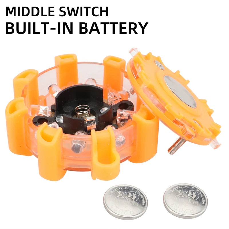 LED Roadside Emergency Flares (Magnetic & Flashing)