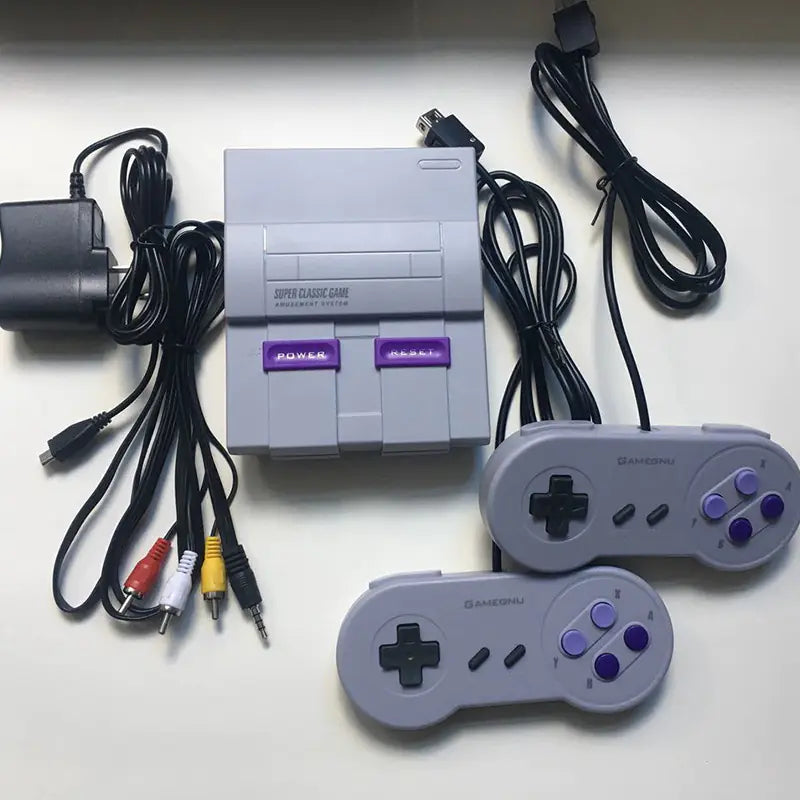 Retro Game Console with Controller and Card Slot